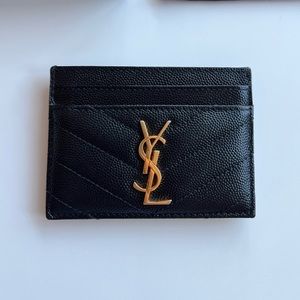 Saint Laurent Cassandre Matelassé Card Case